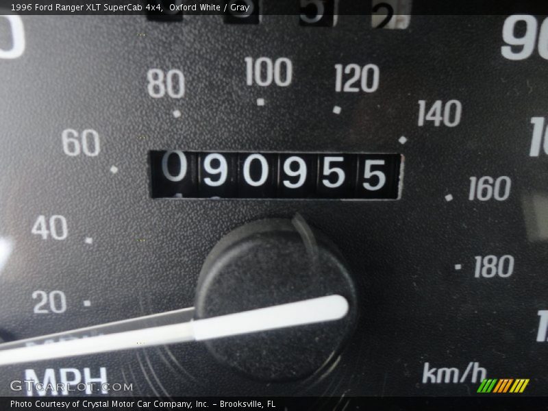 Oxford White / Gray 1996 Ford Ranger XLT SuperCab 4x4
