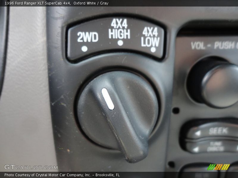 Controls of 1996 Ranger XLT SuperCab 4x4