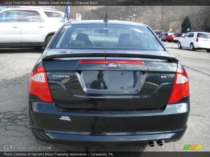 Atlantis Green Metallic / Charcoal Black 2010 Ford Fusion SE