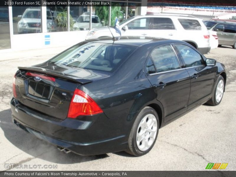 Atlantis Green Metallic / Charcoal Black 2010 Ford Fusion SE