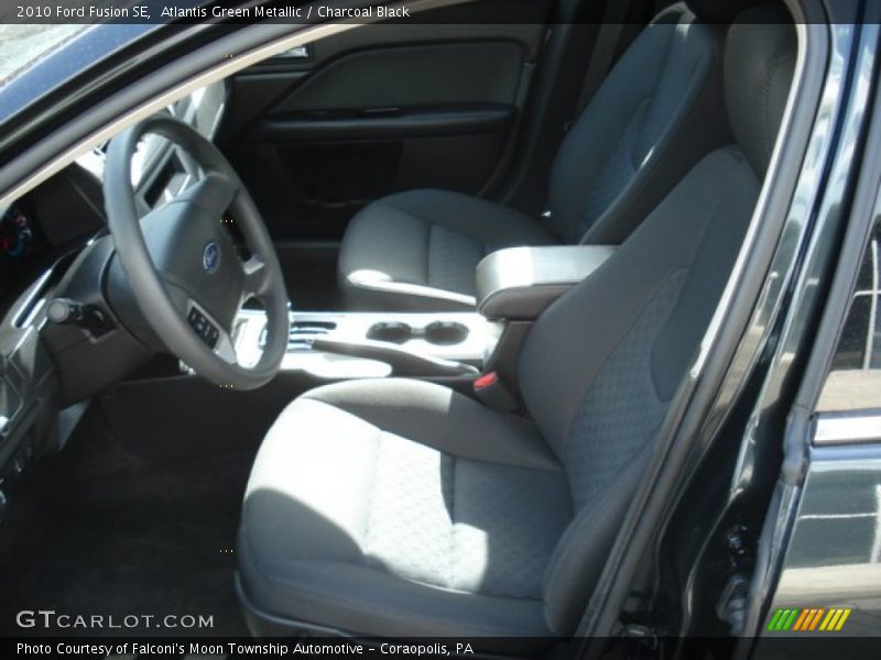 Atlantis Green Metallic / Charcoal Black 2010 Ford Fusion SE