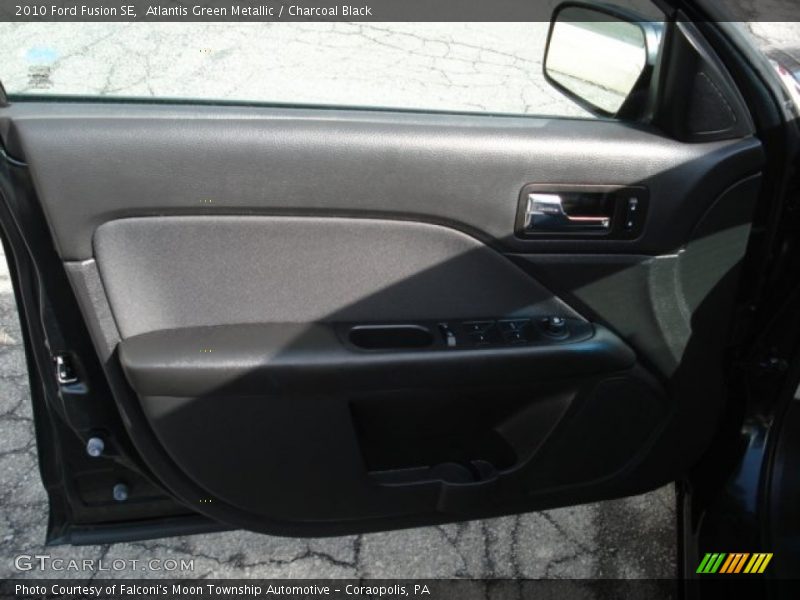 Atlantis Green Metallic / Charcoal Black 2010 Ford Fusion SE
