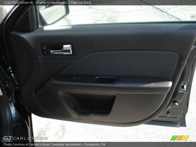 Atlantis Green Metallic / Charcoal Black 2010 Ford Fusion SE