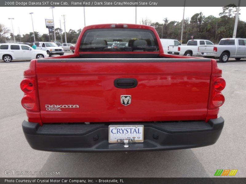 Flame Red / Dark Slate Gray/Medium Slate Gray 2008 Dodge Dakota SXT Crew Cab