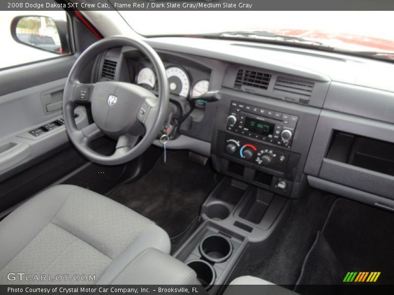 Flame Red / Dark Slate Gray/Medium Slate Gray 2008 Dodge Dakota SXT Crew Cab