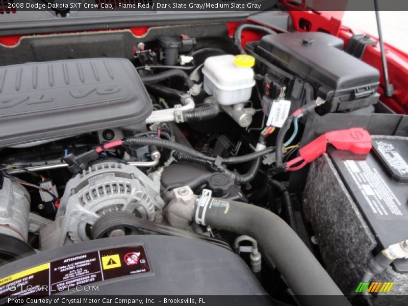 Flame Red / Dark Slate Gray/Medium Slate Gray 2008 Dodge Dakota SXT Crew Cab