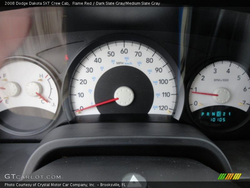 Flame Red / Dark Slate Gray/Medium Slate Gray 2008 Dodge Dakota SXT Crew Cab