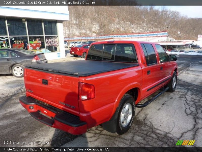 Victory Red / Graphite 2003 Chevrolet S10 LS Crew Cab 4x4