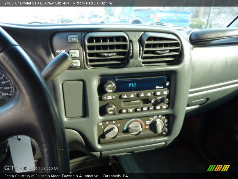 Victory Red / Graphite 2003 Chevrolet S10 LS Crew Cab 4x4