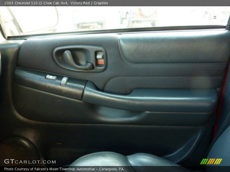 Victory Red / Graphite 2003 Chevrolet S10 LS Crew Cab 4x4