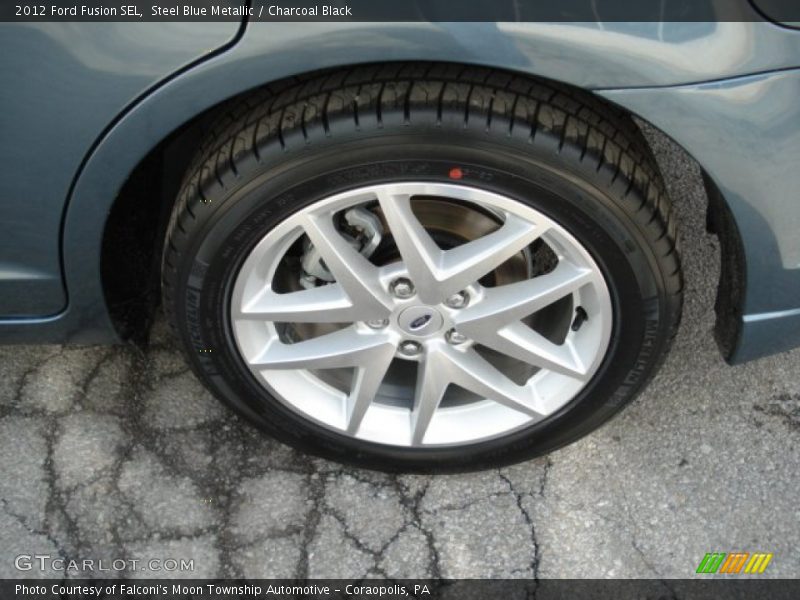 Steel Blue Metallic / Charcoal Black 2012 Ford Fusion SEL