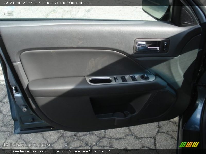 Steel Blue Metallic / Charcoal Black 2012 Ford Fusion SEL