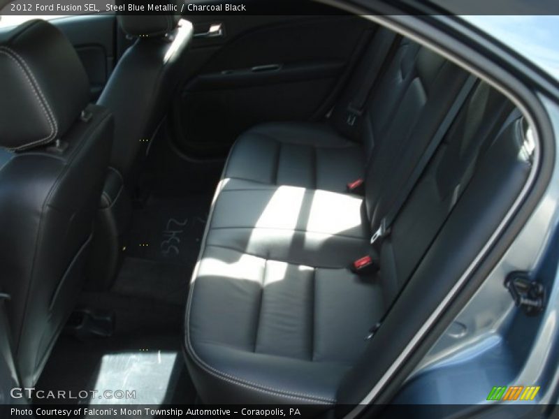 Steel Blue Metallic / Charcoal Black 2012 Ford Fusion SEL
