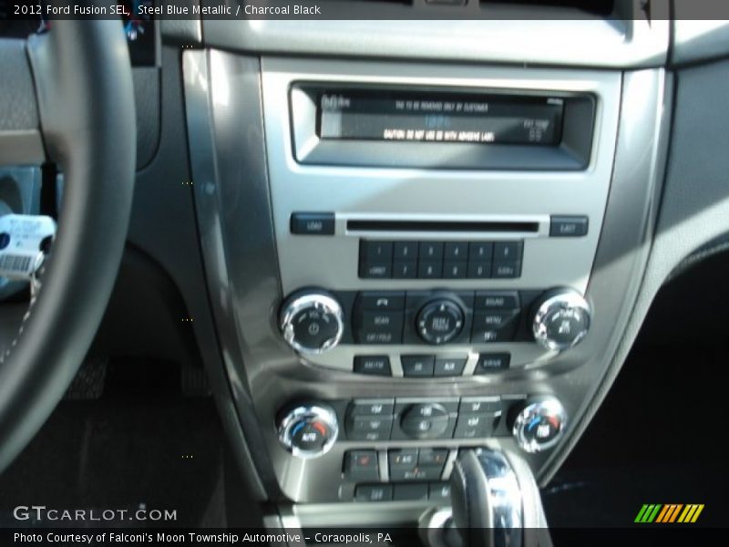 Steel Blue Metallic / Charcoal Black 2012 Ford Fusion SEL