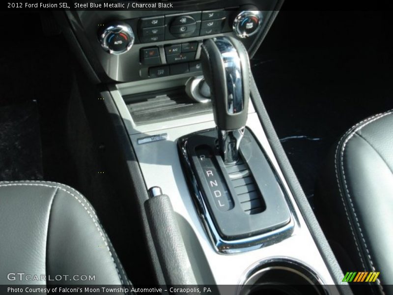 Steel Blue Metallic / Charcoal Black 2012 Ford Fusion SEL