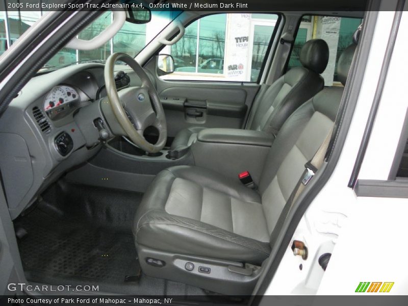 Oxford White / Medium Dark Flint 2005 Ford Explorer Sport Trac Adrenalin 4x4