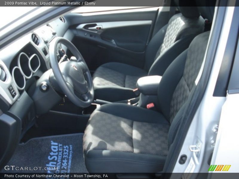 Liquid Platinum Metallic / Ebony 2009 Pontiac Vibe