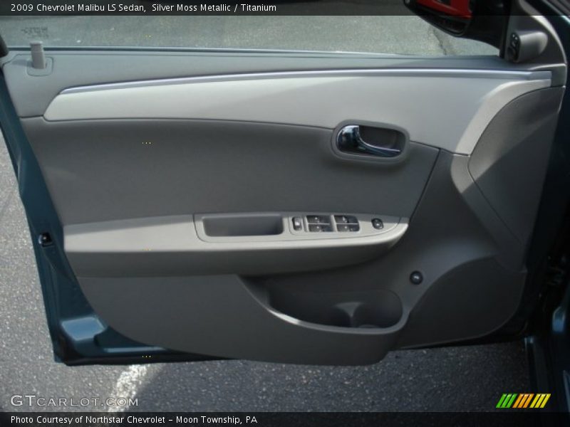 Silver Moss Metallic / Titanium 2009 Chevrolet Malibu LS Sedan