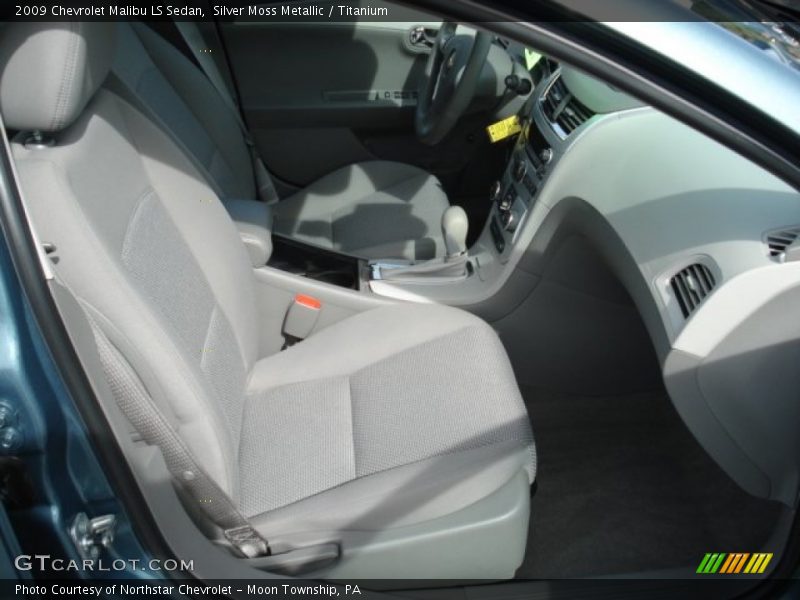 Silver Moss Metallic / Titanium 2009 Chevrolet Malibu LS Sedan