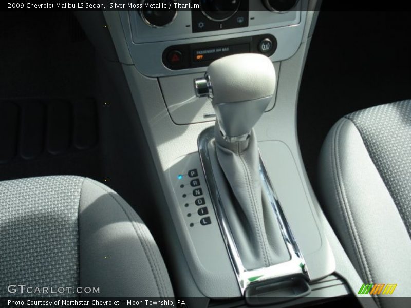 Silver Moss Metallic / Titanium 2009 Chevrolet Malibu LS Sedan