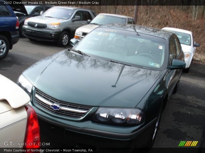 Medium Green Pearl / Medium Gray 2002 Chevrolet Impala LS