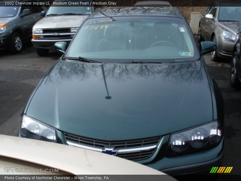 Medium Green Pearl / Medium Gray 2002 Chevrolet Impala LS