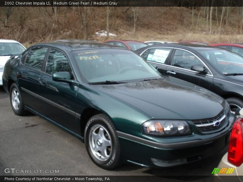 Medium Green Pearl / Medium Gray 2002 Chevrolet Impala LS