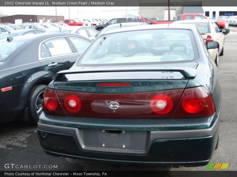 Medium Green Pearl / Medium Gray 2002 Chevrolet Impala LS
