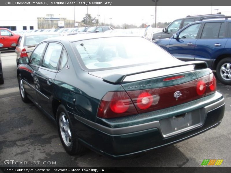 Medium Green Pearl / Medium Gray 2002 Chevrolet Impala LS