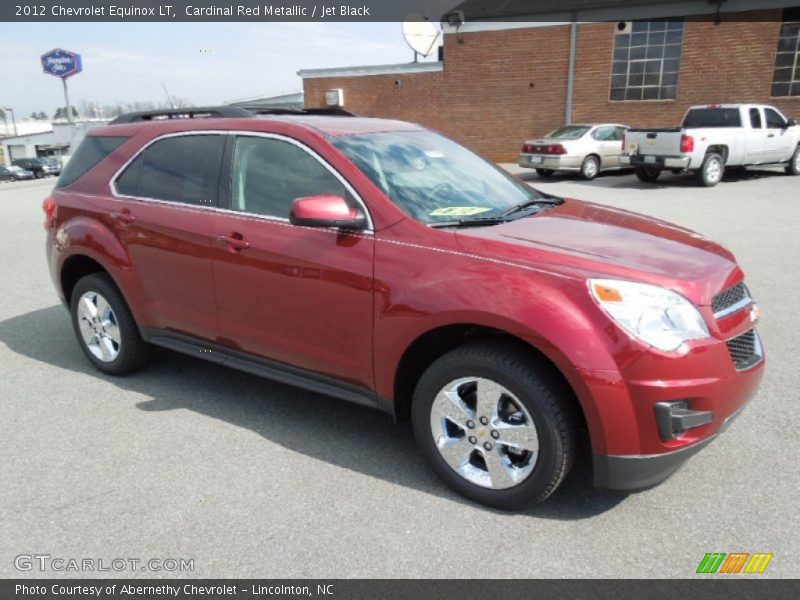 Cardinal Red Metallic / Jet Black 2012 Chevrolet Equinox LT