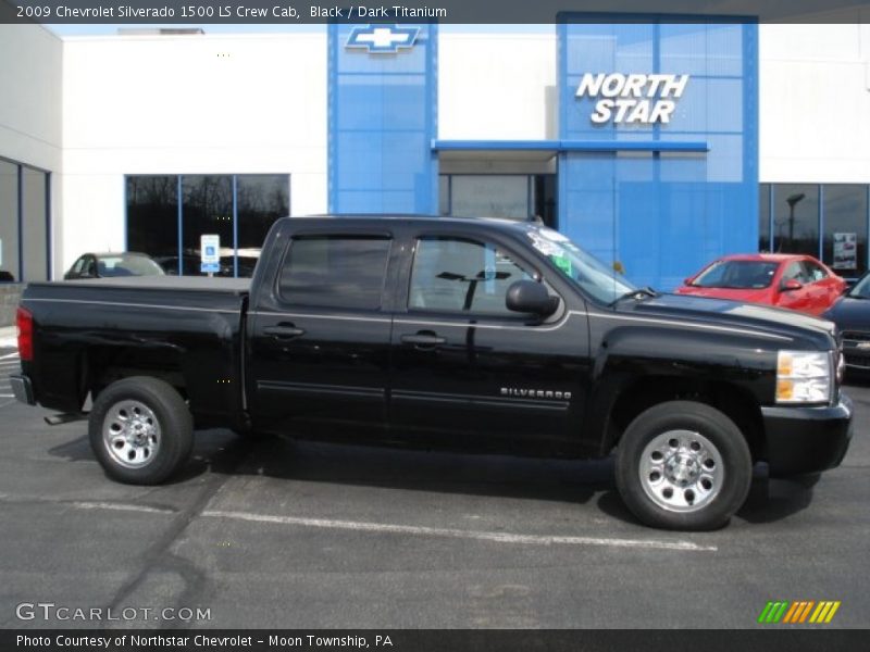 Black / Dark Titanium 2009 Chevrolet Silverado 1500 LS Crew Cab