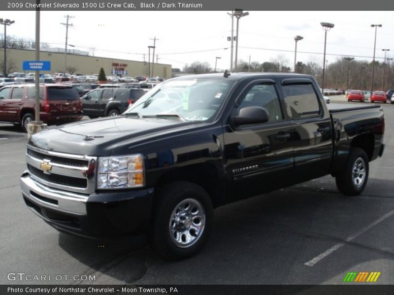 Black / Dark Titanium 2009 Chevrolet Silverado 1500 LS Crew Cab