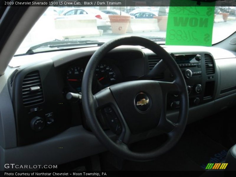 Black / Dark Titanium 2009 Chevrolet Silverado 1500 LS Crew Cab