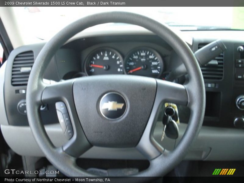 Black / Dark Titanium 2009 Chevrolet Silverado 1500 LS Crew Cab