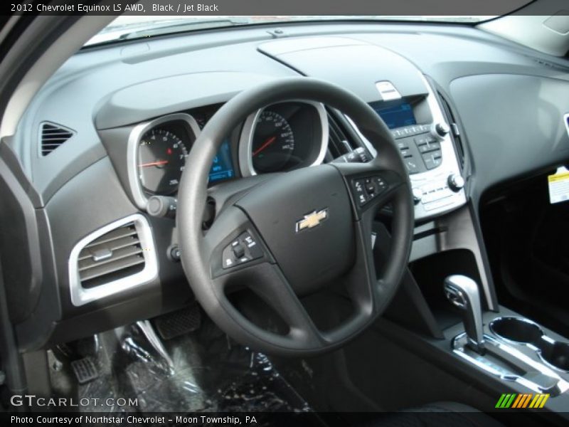 Black / Jet Black 2012 Chevrolet Equinox LS AWD