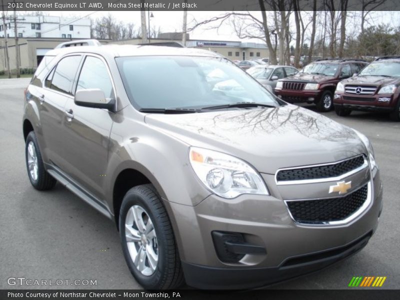 Mocha Steel Metallic / Jet Black 2012 Chevrolet Equinox LT AWD