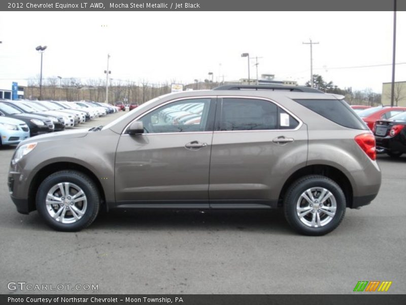 Mocha Steel Metallic / Jet Black 2012 Chevrolet Equinox LT AWD