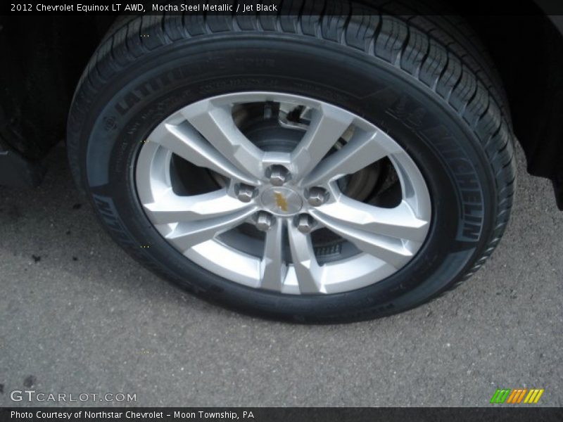 Mocha Steel Metallic / Jet Black 2012 Chevrolet Equinox LT AWD