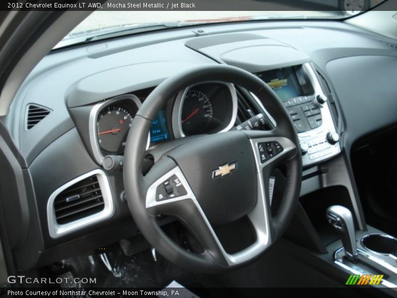 Mocha Steel Metallic / Jet Black 2012 Chevrolet Equinox LT AWD