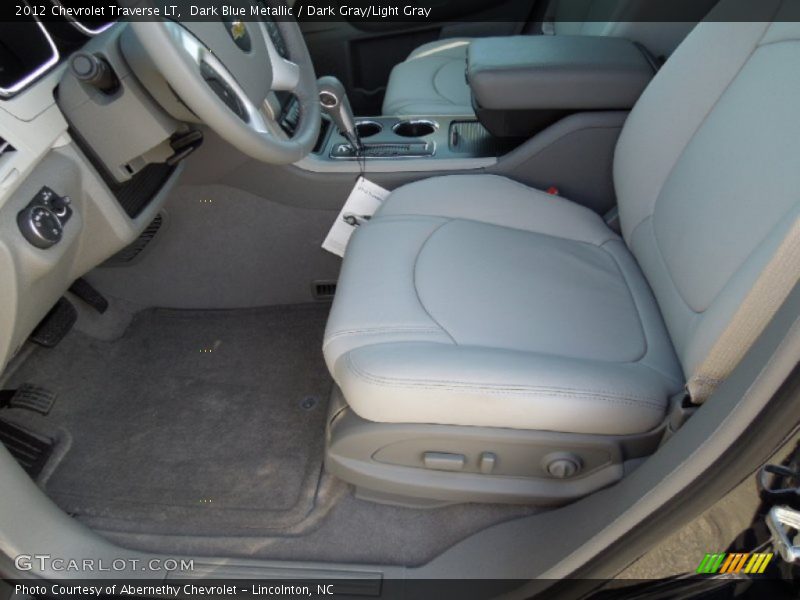Dark Blue Metallic / Dark Gray/Light Gray 2012 Chevrolet Traverse LT
