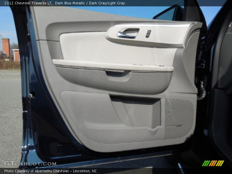 Dark Blue Metallic / Dark Gray/Light Gray 2012 Chevrolet Traverse LT
