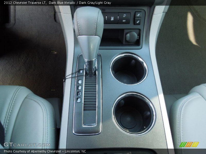Dark Blue Metallic / Dark Gray/Light Gray 2012 Chevrolet Traverse LT