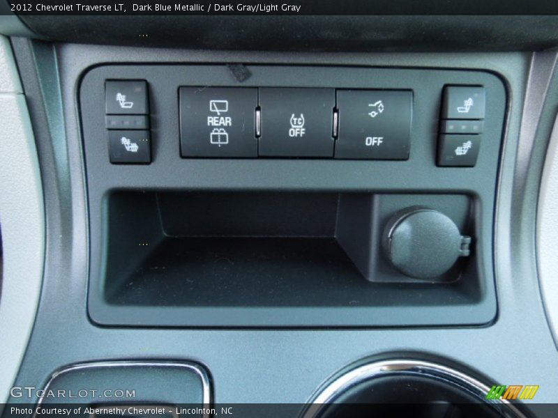Dark Blue Metallic / Dark Gray/Light Gray 2012 Chevrolet Traverse LT