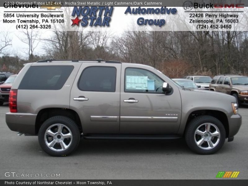Mocha Steel Metallic / Light Cashmere/Dark Cashmere 2012 Chevrolet Tahoe LTZ 4x4