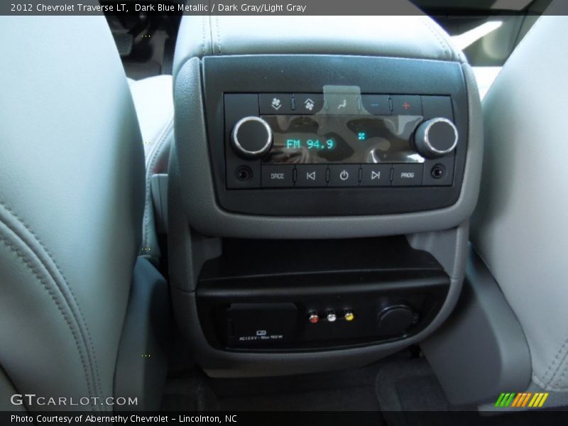 Dark Blue Metallic / Dark Gray/Light Gray 2012 Chevrolet Traverse LT