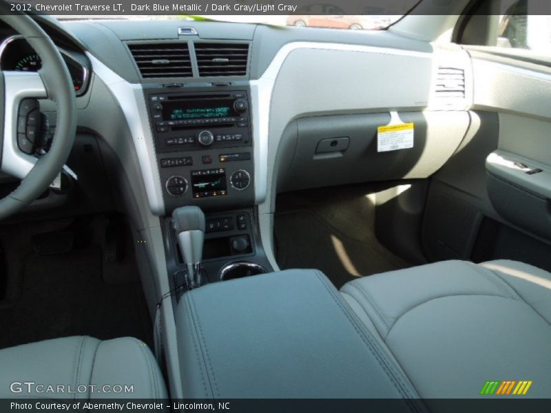 Dark Blue Metallic / Dark Gray/Light Gray 2012 Chevrolet Traverse LT