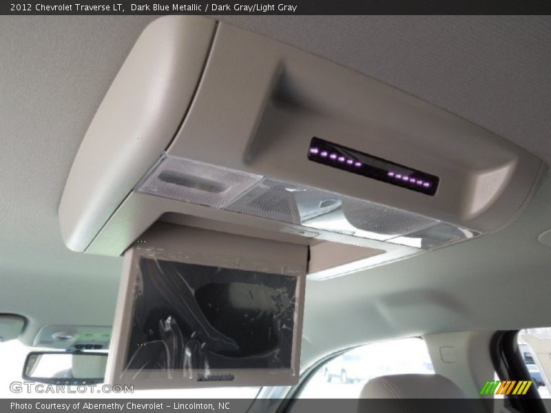 Dark Blue Metallic / Dark Gray/Light Gray 2012 Chevrolet Traverse LT