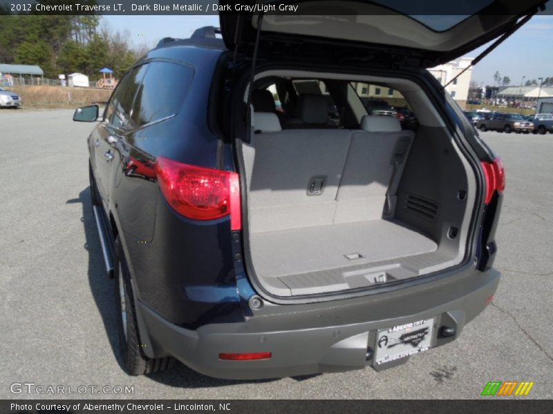 Dark Blue Metallic / Dark Gray/Light Gray 2012 Chevrolet Traverse LT