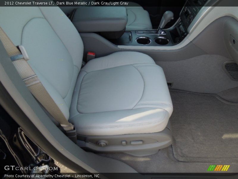 Dark Blue Metallic / Dark Gray/Light Gray 2012 Chevrolet Traverse LT