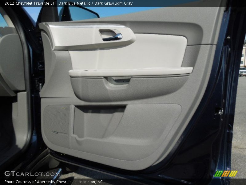 Dark Blue Metallic / Dark Gray/Light Gray 2012 Chevrolet Traverse LT